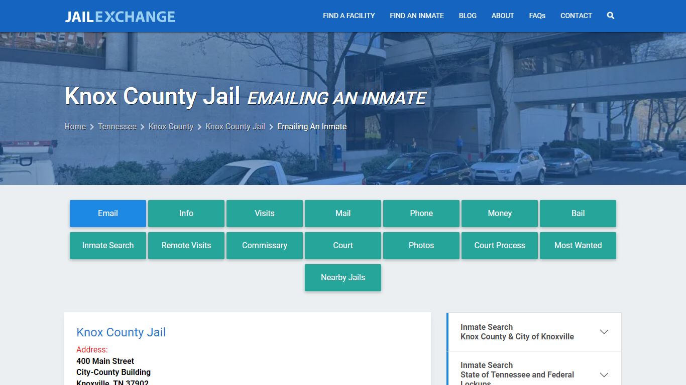 Inmate Text, Email - Knox County Jail, TN - Jail Exchange