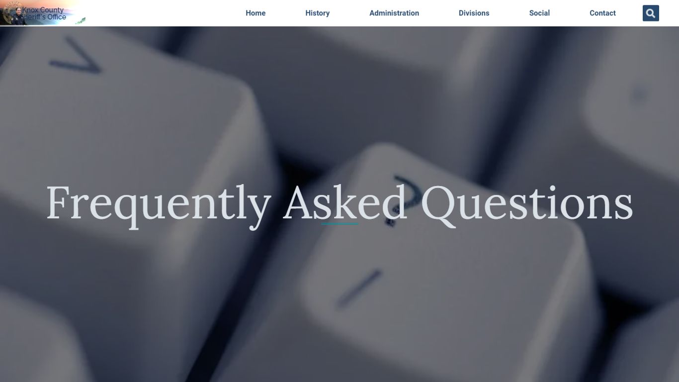 FAQ - Knox County Sheriff Website
