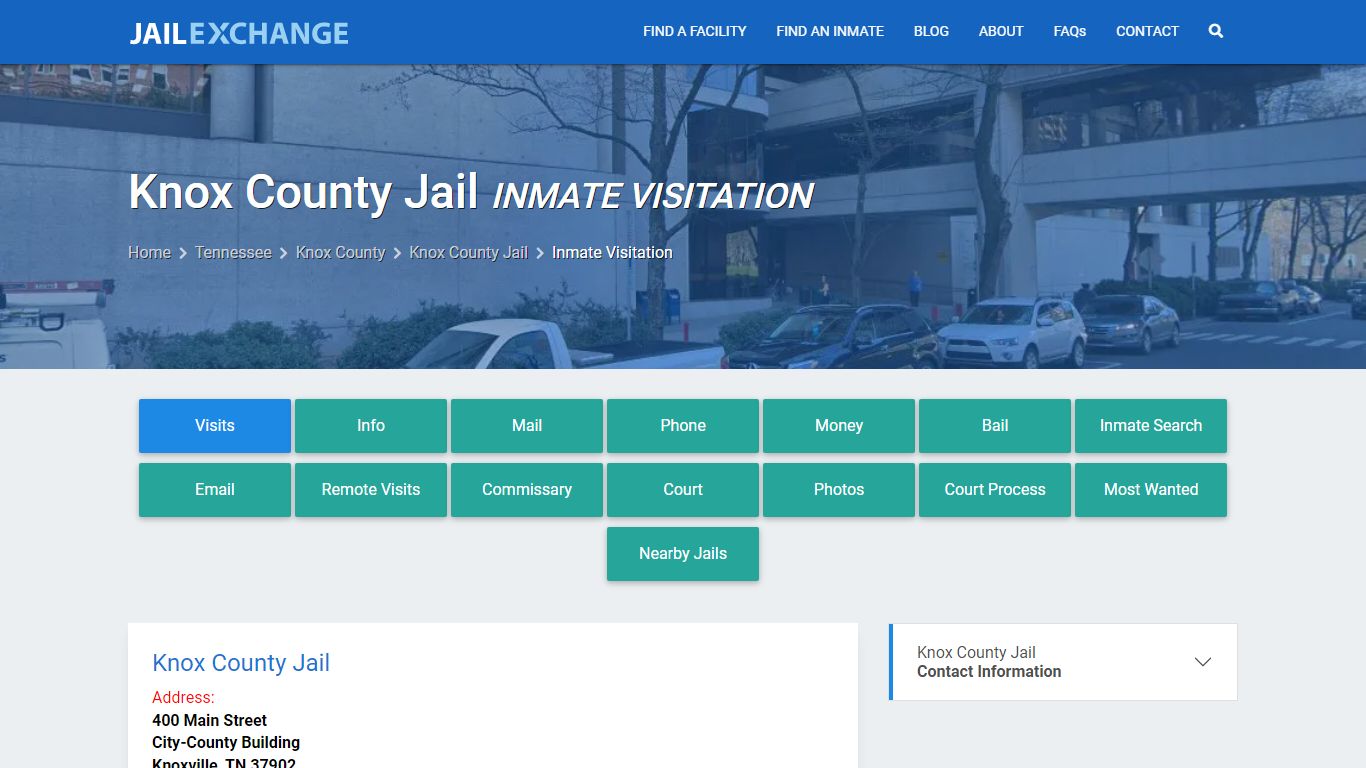 Inmate Visitation - Knox County Jail, TN - Jail Exchange